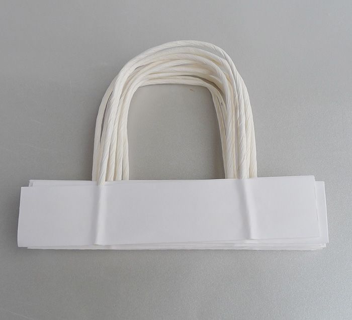 4mm white round paper rope  handle