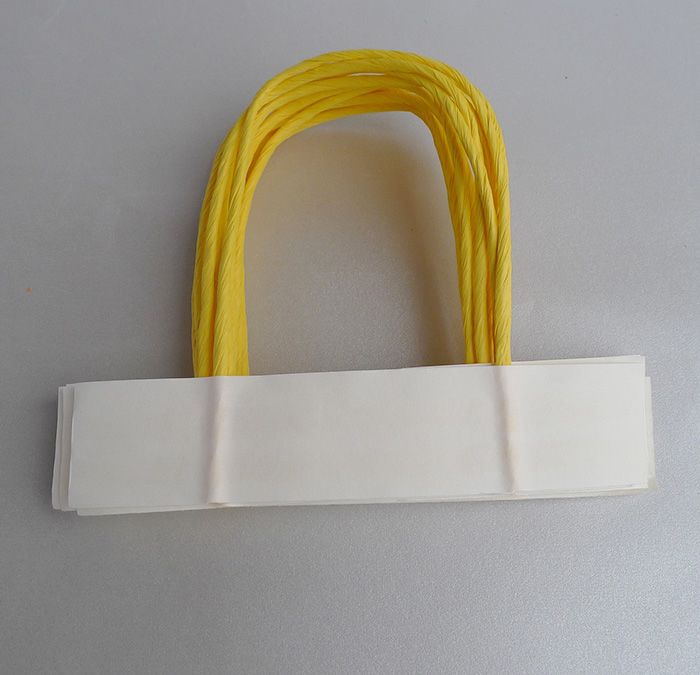 4mm yellow round paper rope  handle